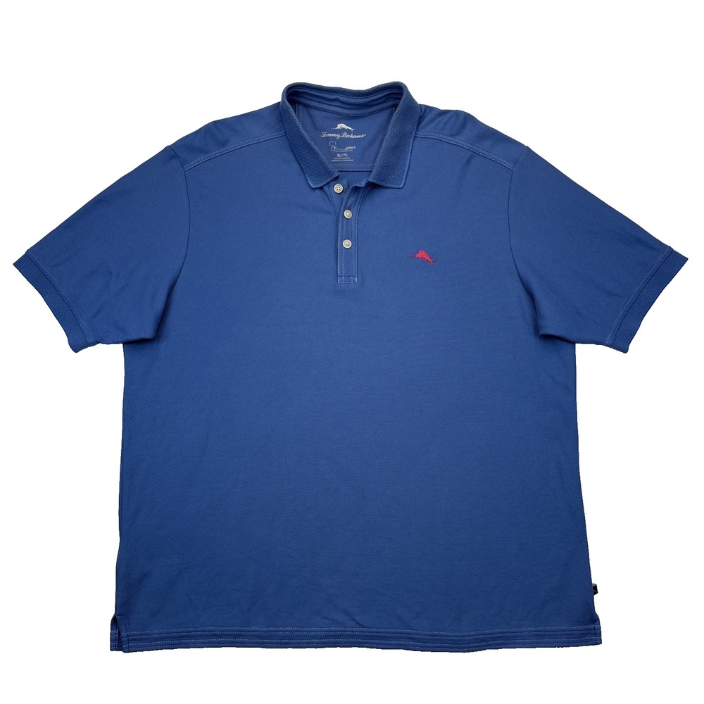 Tommy Bahama Polo Men's XL Blue Preppy Resort Golf Coastal Style